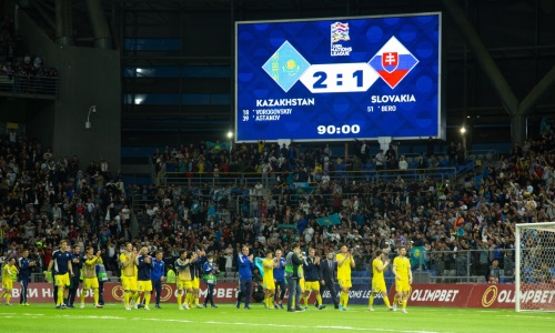 Стало известно количество зрителей матча Казахстан — Словакия на телеканале «Qazsport»