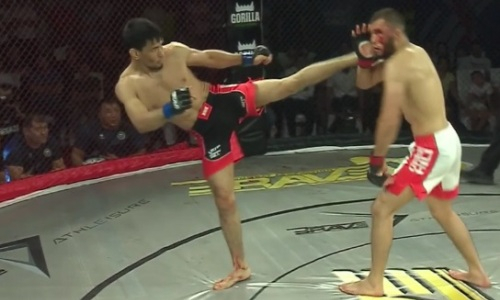 Видео боя казахстанского файтера за титул чемпиона Brave CF
