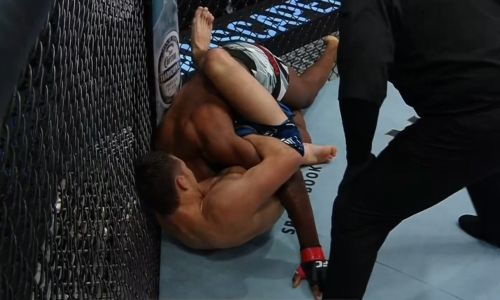 Видео впечатляющего финиша Шавката Рахмонова в бою с «Сенсацией» в UFC