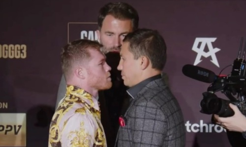 Головкин и «Канело» провели дуэль взглядов в Нью-Йорке. Видео