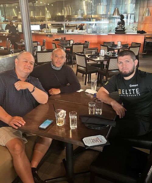 Хабиб встретился с президентом топового промоушна. Фото