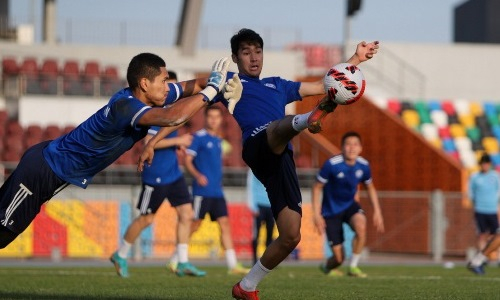 Показано видео с тренировки молодежной сборной Казахстана в Стамбуле