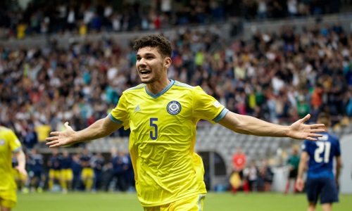 Фоторепортаж с матча Лиги наций Казахстан — Словакия 2:1 