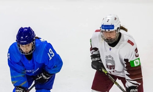 Фоторепортаж с матча Казахстан — Латвия   чемпионата мира-2022 среди юниорок