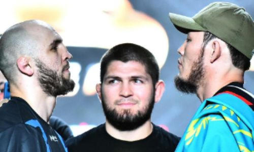 Прямая трансляция турнира Eagle FC 48 и Naiza FC 41 c двумя титульными боями казахстанцев и участием Нурмагомедова и Рахмонова