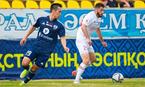 Волевой победой закончился матч «Акжайык» — «Каспий» в Кубке Казахстана