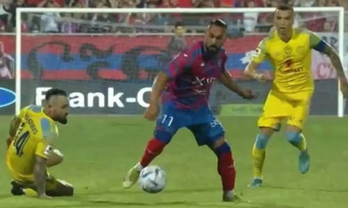 Закончился первый тайм матча «Ракув» — «Астана» в Лиге Конференций