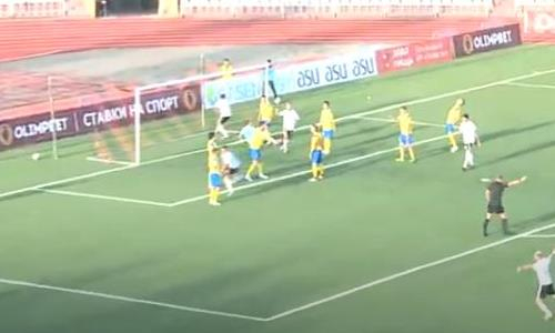 Видео гола Жангылышбая матча Кубка Казахстана «Шахтер» — «Жетысу»