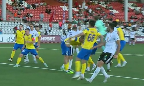 Видео гола Сапанова матча Кубка Казахстана «Шахтер» — «Жетысу»