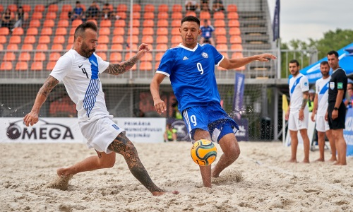 Фоторепортаж с матча Евролиги-2022 Казахстан — Греция 2:2, пен 4:3