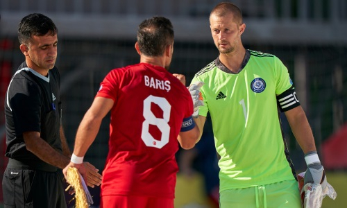 Фоторепортаж с матча Евролиги-2022 по пляжному футболу Турция — Казахстан 12:10