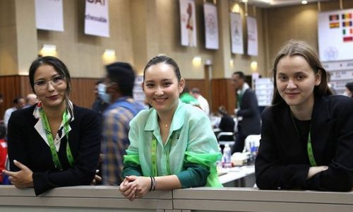 Казахстанские шахматистки «забрали» тяжелый матч на всемирной олимпиаде