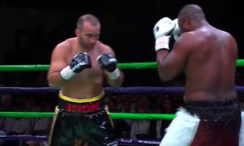 Мурат Гассиев в первом раунде нокаутировал американского ноунейма. Видео