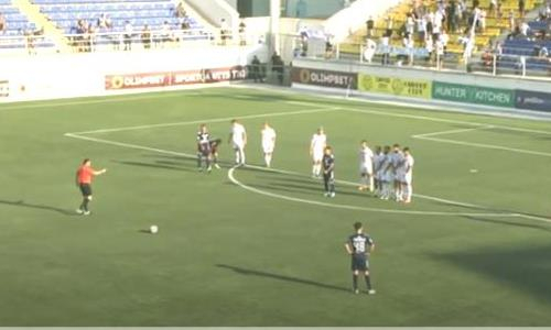 Видео гола Нарзилдаева матча Кубка Казахстана «Каспий» — «Акжайык»