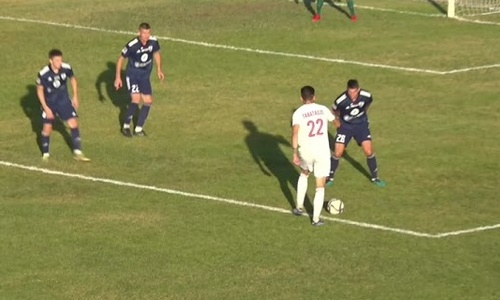 Видео гола Бадояна матча Премьер-Лиги «Акжайык» — «Каспий»