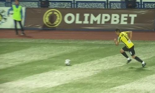 Видео гола Шушеначева матча Премьер-Лиги «Аксу» — «Кайрат»