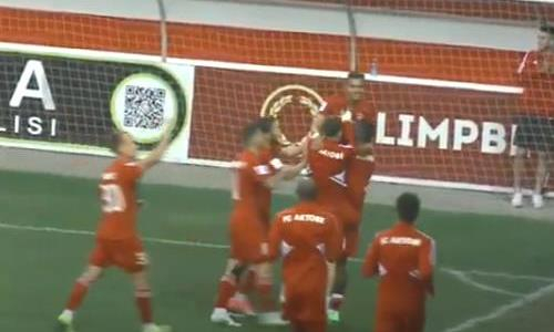 Видео второго гола Роджерио Алвеша матча Премьер-Лиги «Актобе» — «Ордабасы»