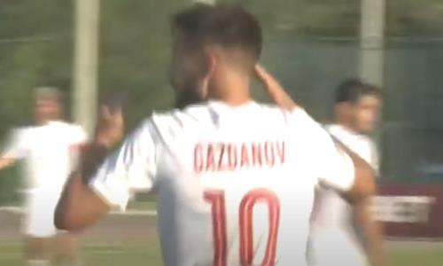 Видео гола Газданова матча Премьер-Лиги «Акжайык» — «Атырау»