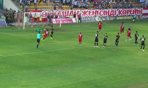 Видео гола Касыма матча Премьер-Лиги «Актобе» — «Аксу»