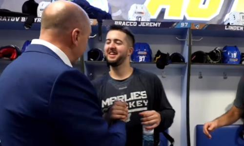 «Барыс» показал видео из победной раздевалки после матча КХЛ с «Сибирью»