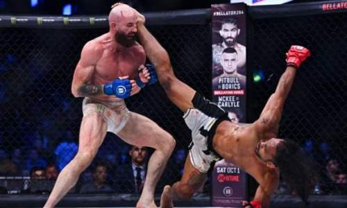 Скандальный соперник Куата Хамитова проиграл экс-чемпиону UFC. Видео