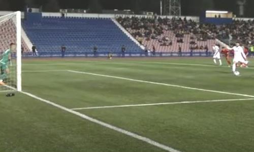 Видео гола Себаихи матча Премьер-Лиги «Аксу» — «Мактаарал»