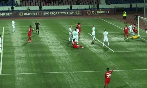 Видео третьего гола Тунгышбаева матча Премьер-Лиги «Аксу» — «Мактаарал»