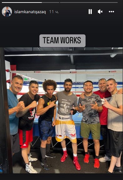 Канат Ислам продолжает подготовку к следующему бою в США