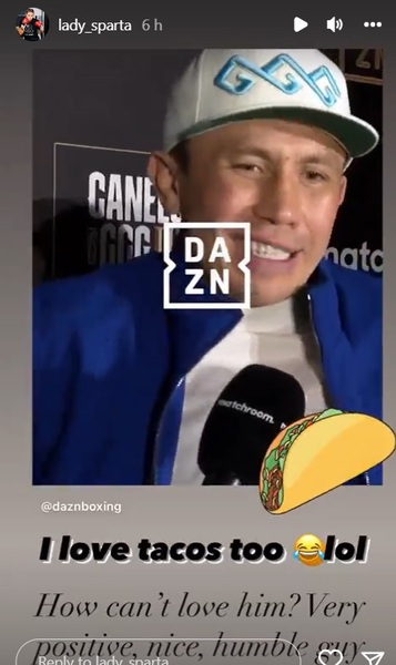 «Как не любить его?». Боксерша восхитилась Головкиным