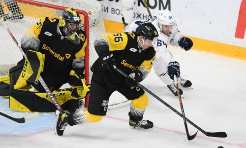 Фоторепортаж с матча КХЛ «Северсталь» — «Барыс» 5:2
