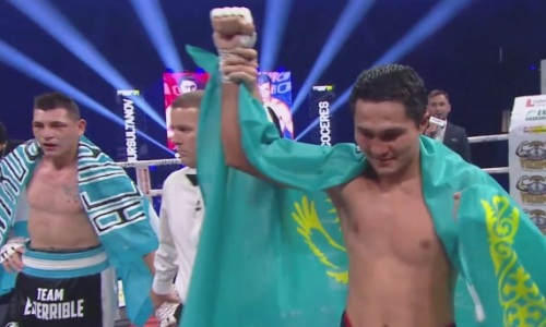 Нокаут и два титула. Казахстанские боксеры не оставили шансов соперникам. Видео