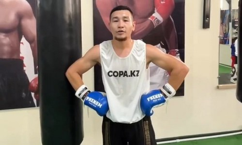 Казахстанский боксер продемонстрировал ударную мощь на тренировке. Видео