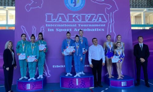 Казахстанские акробаты триумфально выступили на международном турнире в Ташкенте