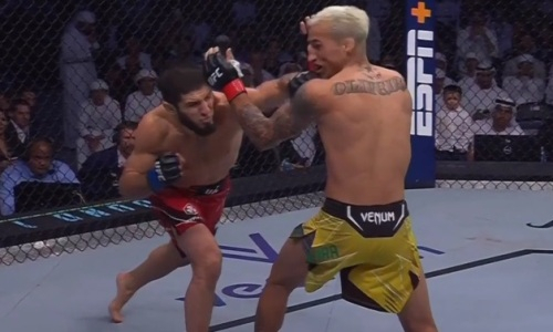 Видео досрочной победы Махачева над Оливейрой в бою за титул чемпиона UFC