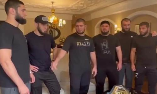 «Нас это вообще не красит». Встреча Хабиба Нурмагомедова и Хамзата Чимаева после драки на UFC 280 попала на видео