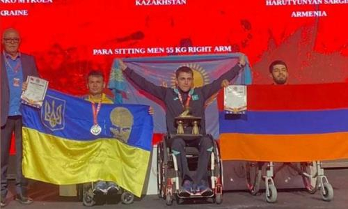 Казахстанец стал чемпионом мира по параармрестлингу во второй раз