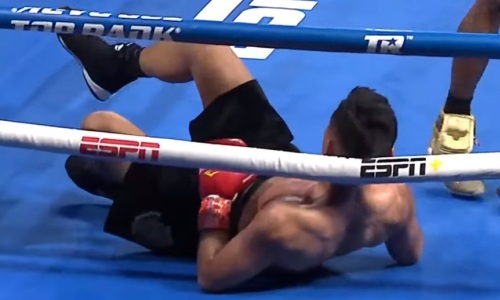 Непобежденный мексиканский чемпион нокаутирован 18-летним боксером. Видео