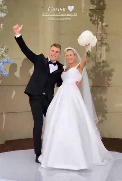 Первая олимпийская чемпионка-казашка сыграла свадьбу. Фото