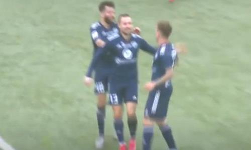 Видео второго гола Бриджидо матча Премьер-Лиги «Каспий» — «Мактаарал»