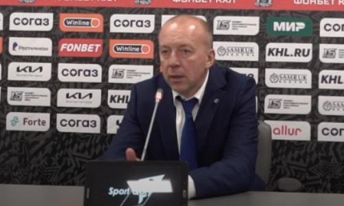 Видео послематчевой пресс-конференции игры КХЛ «Барыс» — «Амур» 5:1