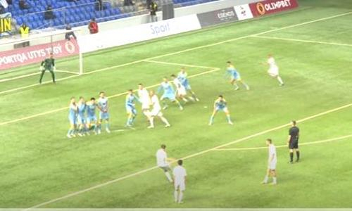 Видео гола Долгова матча Премьер-Лиги «Астана» — «Атырау»