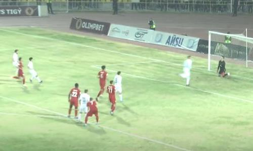 Видео гола Бородина матча Премьер-Лиги «Ордабасы» — «Актобе»