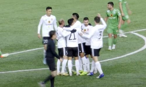 Видео гола Мусабекова матча Премьер-Лиги «Атырау» — «Шахтер»