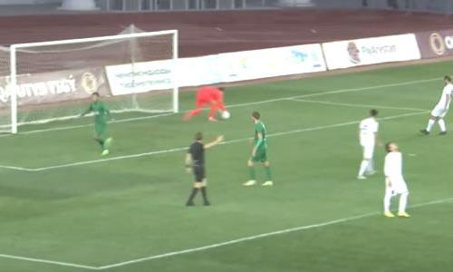 Видео второго гола Абдурахманова матча Премьер-Лиги «Туран» — «Мактаарал»