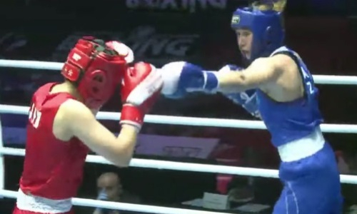 Видео полного боя со второй потерей Казахстана на ЧА-2022 по боксу