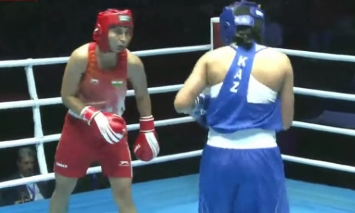 Видео победного боя двукратной чемпионки Азии из Казахстана на ЧА-2022 по боксу