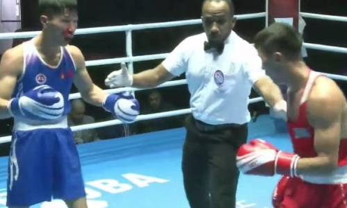 Видео полного боя, или как «Казахский Ломаченко» избил первого соперника на ЧА-2022 по боксу
