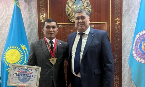 Полицейский из Жетысу завоевал «золото» на Кубке мира по универсальному бою