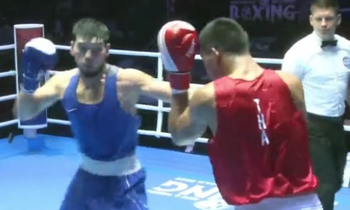 Видео полного боя чемпиона мира из Казахстана на ЧА-2022 по боксу
