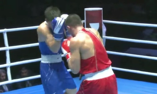 Видео нокаута чемпиона Казахстана в четвертьфинале ЧА-2022 по боксу